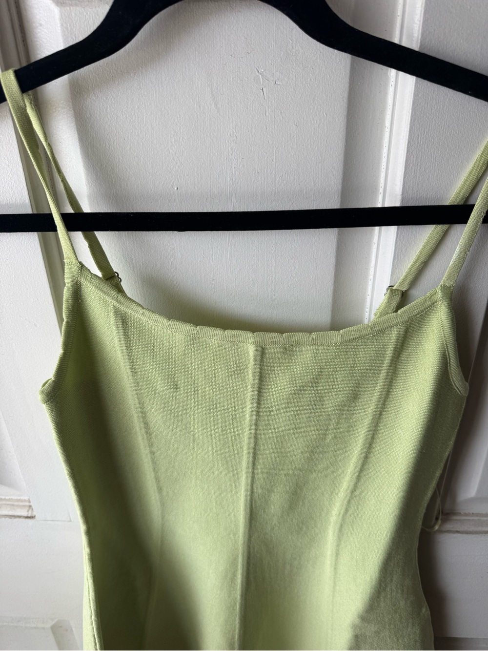 Savage X Fenty Lime Green Spaghetti Strap Fit-&-Flare Mini Dress *BRAND NEW* - Picture 2 of 4